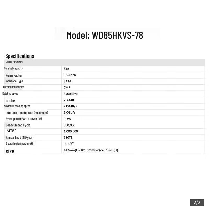 HIKVISION 8TB Surveillance Desktop Hard Drive