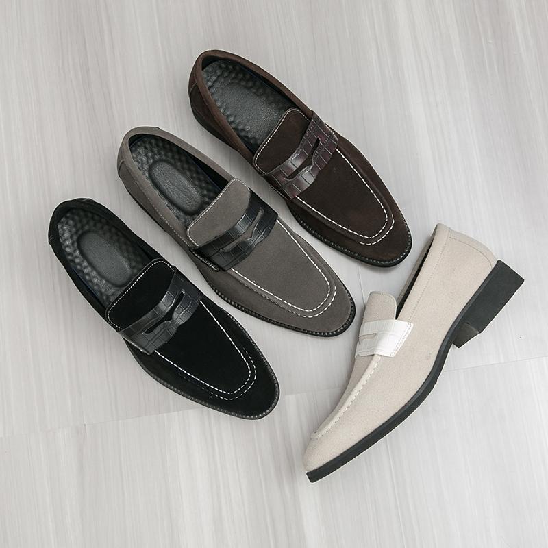 Fashion New Men Fashionable Loafers Men Casual Comfortable Breathable Business Matte Elegant Leather Shoes Social Shoes Men Size 38-46