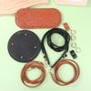 3Pcs/set DIY Round/Oval PU Leather Bag Accessories Handmade Durable Crochet Bag Bottom Bag Shoulder Strap Drawstring Accessories