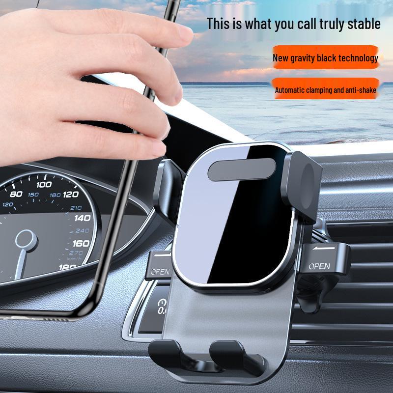 Automatic Lock Car Phone Holder with Dashboard Suction Cup and Air Vent Mount