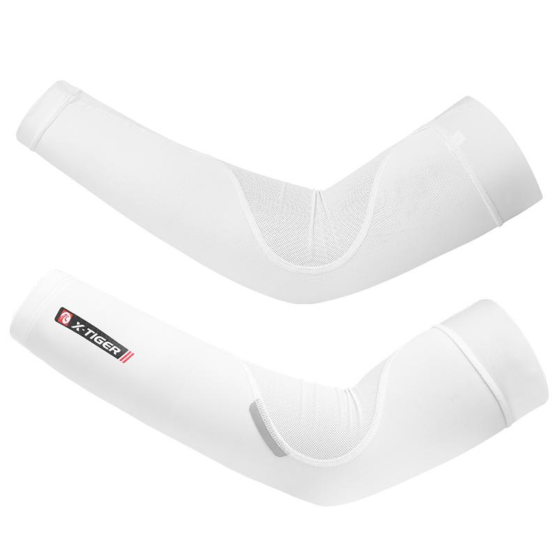 X-TIGER Breathable Arm Sleeve UV Protection Quick Dry Cycling Sport Ice Fabric Sunscreen Bands Elbow Pad Fitness Arm Sleeve S