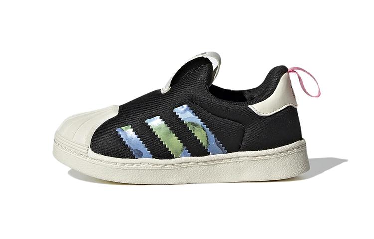 André Saraiva x Adidas Originals SUPERSTAR 360 Abrasion Resistant Breathable Low top Toddler Shoes Black GY9154 21