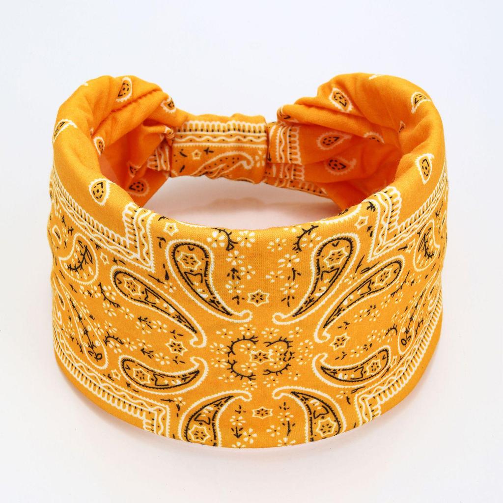 Evropská a americká bohémská široká sportovní čelenka - Tištěná potítko