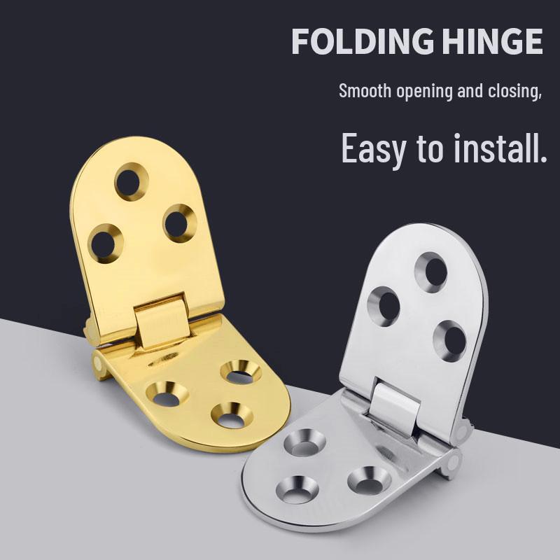 Zinc Alloy 180° Invisible Folding Table Hinge for Flip-Top Dining Tables