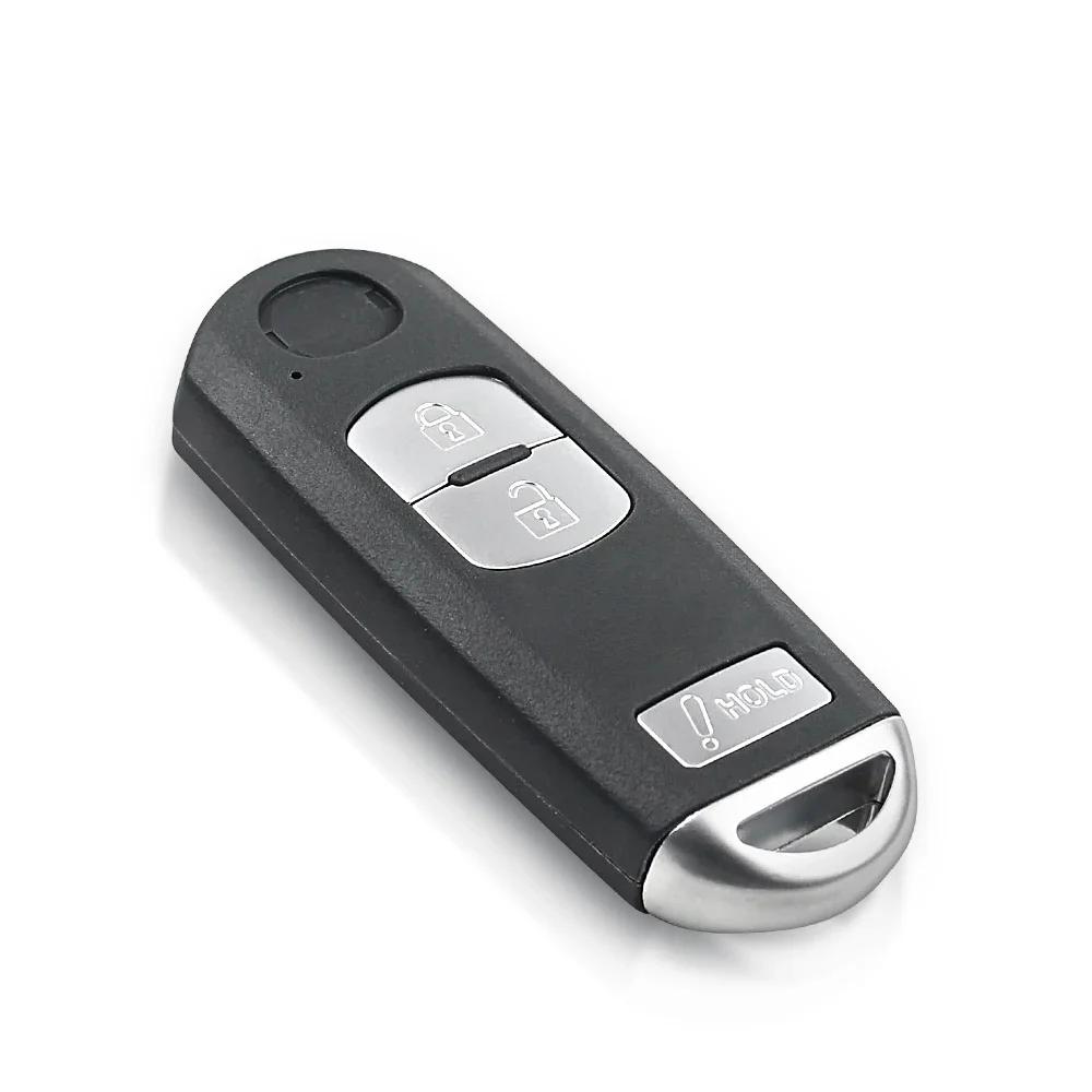 Smart Remote Car Key Shell Case For Mazda 3 5 6 Cx5 Cx7 X-5 Summit M3 M6 Axela Atenza Uncut Emergency Blade 2 3 4 Buttons