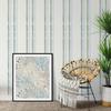 1pc Green Blue Herringbone Peel And Stick Wallpaper Self Adhesive Geometric Stripe Removable Contact Paper for Bathroom Decor