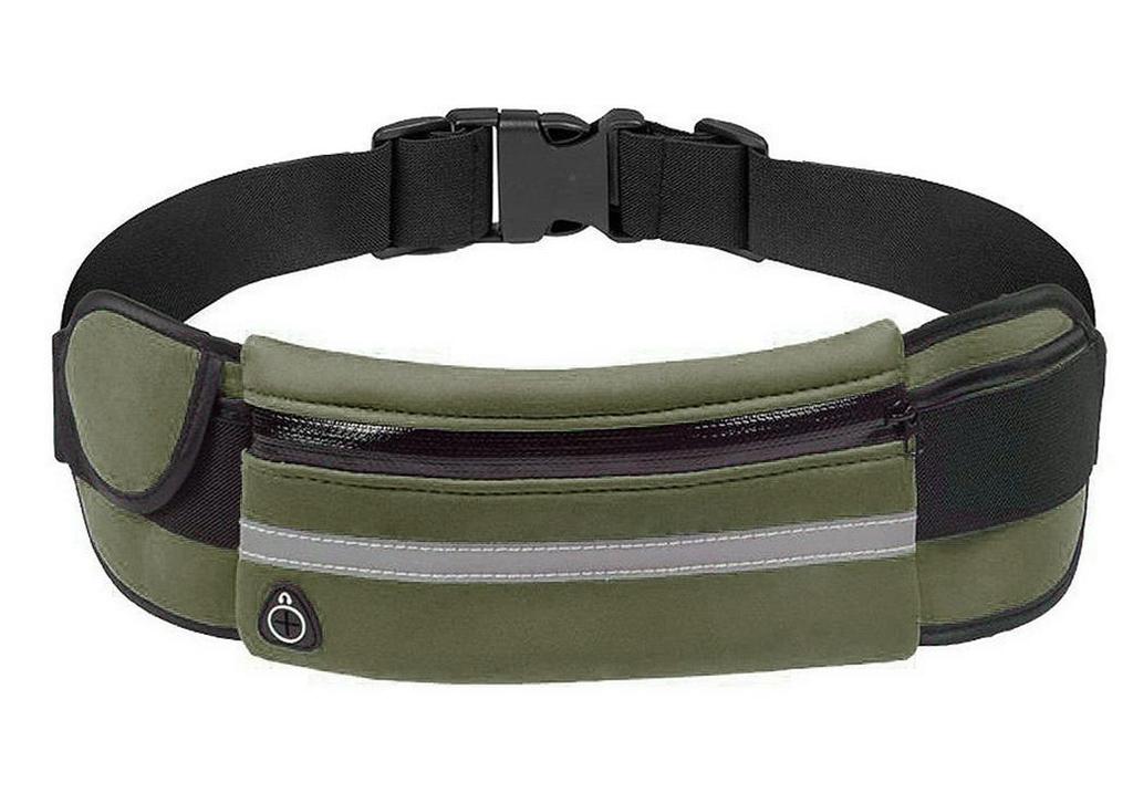 Unisex Waterproof Fitness Waist Bag for Running and Cycling with Phone and Water Bottle Storage