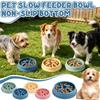 Slow Feeder Dog Bowls, Dishwasher Microwave Safe Puppy Puzzle Bowl With Non- Design For Eating