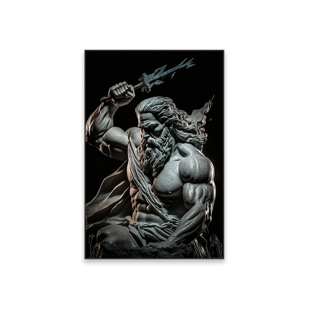Modern Abstract Greek Statue Poster Zeus Plaster Sculpture Art Canvas Painting David Art Prints Wall Picture for Living Room