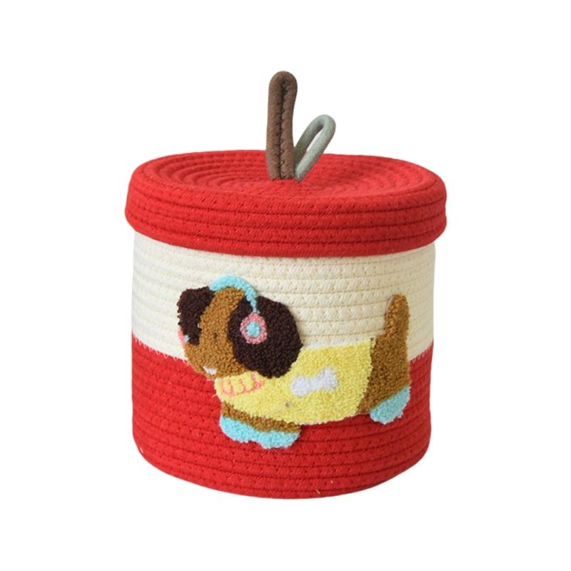 User friendly Kids Storage Box Cartoon Pattern Cotton Organizers For Bedroom Classroom Portable Toy Container
