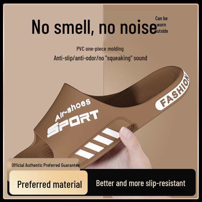 2025 New Style Plus Size Men's Outdoor Sport Slippers - Wear-Resistant, Non-Slip, Thick Sole for Home or Summer Use.