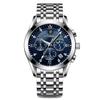 Poedagar 820  Custom Men Quartz Watch Leather & Stainless Steel Strap Sport Business Watch Bulk /ODM Wristwatch