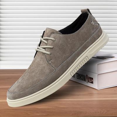 Mode Mode Herren Freizeitschuhe Kuhveloursleder Frühling Herren Flats Schnürschuhe Herren Echtlederschuhe zapatillas hombre