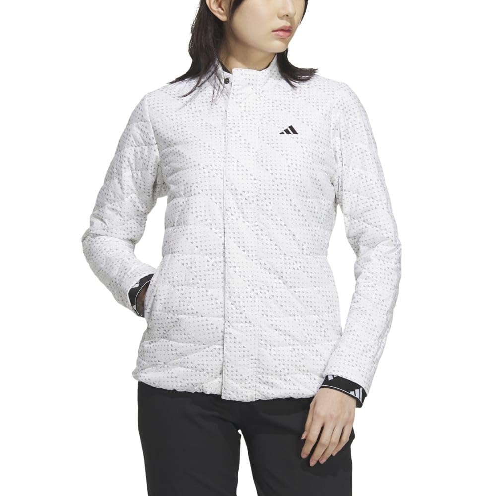 Adidas Golf BOS Graphic Insulated Padded Golf White Women's Jacket,