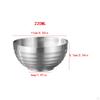 Stainless Steel Bowl ,Noodles Bowl, Double Walled Easy To Clean for Udon Soba Pho Noodle Insulation