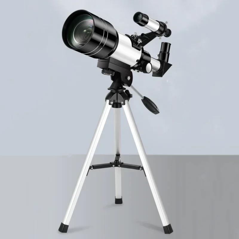 Professional Astronomical Telescope F30070 Monocular Portable Tripod 150 Times Zoom HD Night Vision View Moon Star Stargazing