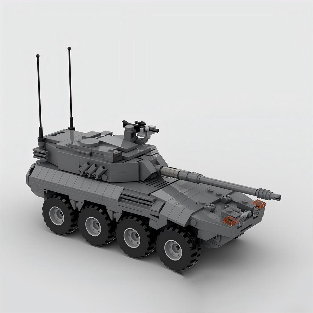 Militärische Kriegsserie B1 Rad-Sturmgeschütz Bausteine MOC Centauro Panzer Modell Kinder Puzzle Montage Spielzeug Geburtstagsgeschenk
