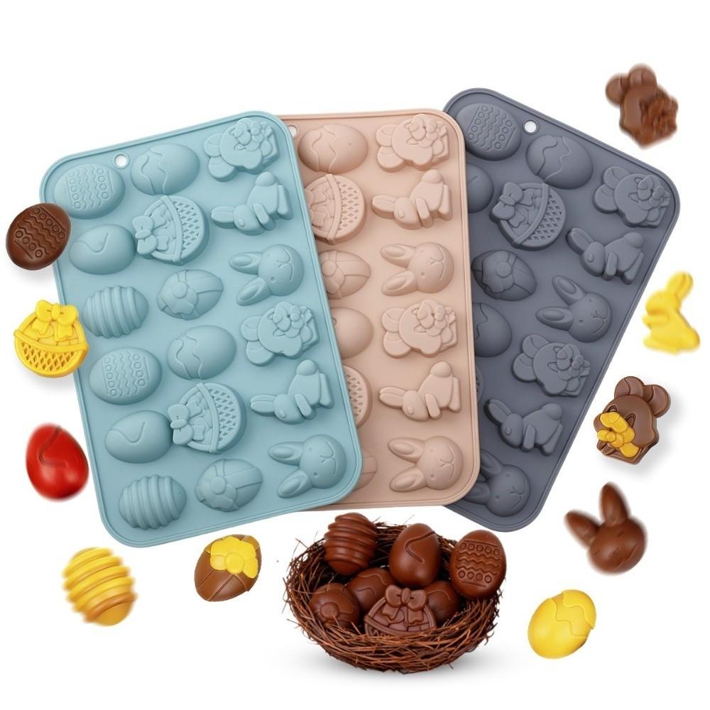 Multifunctional Easter Silicone Mold Non-stick Baking Mould Chocolate Cookie Mold  Kitchen
