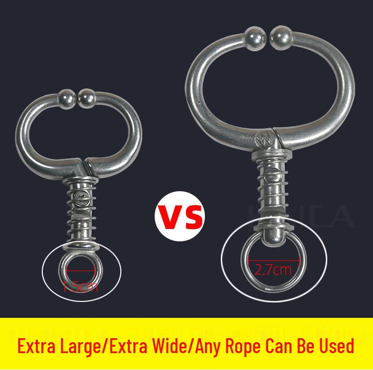 Stainless Steel Bull Nose Pliers for Cattle, Large Size, Punch-Free Spring Type Traction Tool