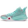 New LiNing CJ 1 CJ 1 Large Shark Cushioning Anti Slip And Wear Resistant Mid Top Basketball Shoes Light Blue ABAR019-24
