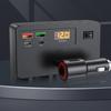 Automotive Power Adapter With Voltage Display 12V 24V Input Fast Charging USB Ports Overheat Protection For Cars Trucks