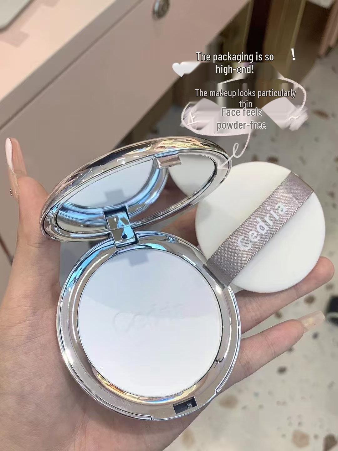 Cedria Xidairu Light Magnetic Translucent Loose Powder: Moisturizing, Oil-Control, Long-Lasting, Soft Focus, Non-Transfer Setting Cake.