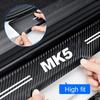 Luminous Car Door Sill Scuff Plate Threshold Protective Decals For Volkswagen VW GOLF MK5 Emblem Rear Trunk Bumper Guard Strips
