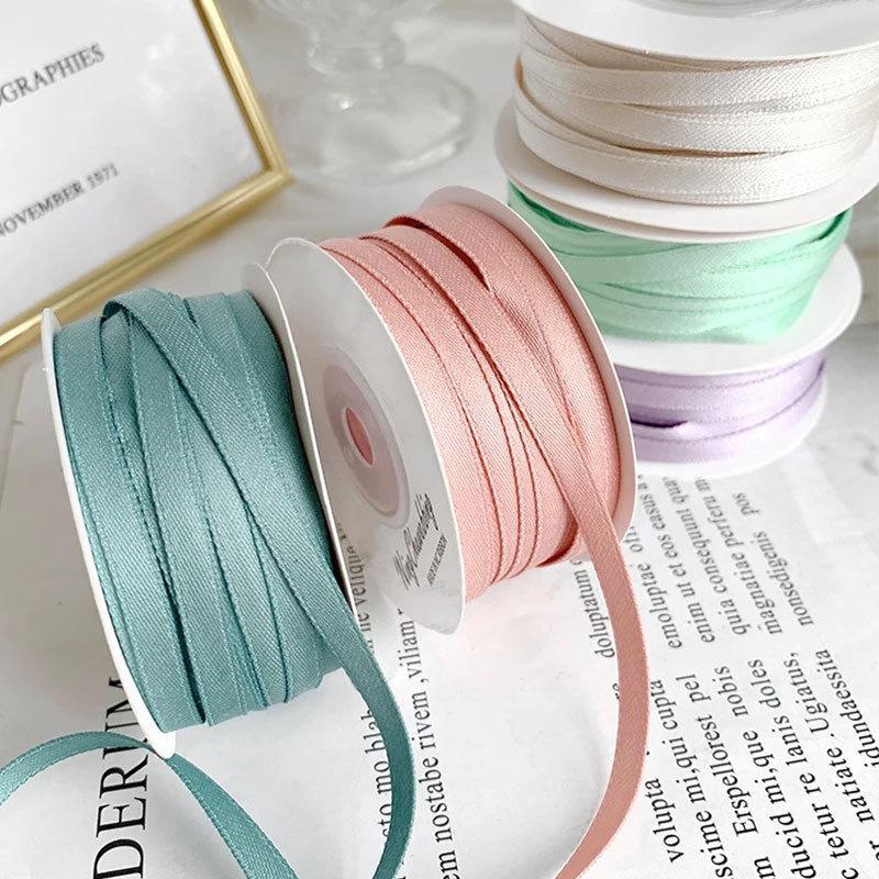 Korejská polyester-bavlna matná stuha pro DIY mašle a vlasové doplňky, 1 cm