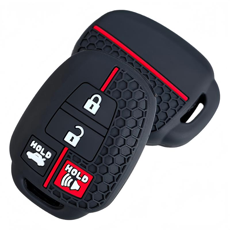 Jldzq Silicone Rubber Car Key Case Protector Cover For Toyota Camry 2012 2013 2014 Corolla 2014 Fob 4 Buttons