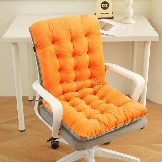Chair Cushion with Removable Washable Cover Thick High-Resilience Filling Integrated Design Ergonomic Seat Cushion