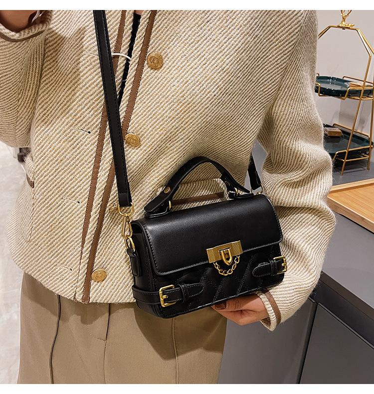 Rhombus bag handbag bag new trendy retro versatile small square bag women's summer high-end versatile messenger bag