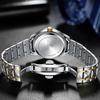 AKNIGHT Men's Watch, Anti-Reverse Bezel, Analog Watch, Stylish Watch, Crystal, Easy-to-Read, Luminous, Wristwatch, Stainless Steel Band, 30m Water