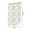 Wild Flowers Wallpaper White, Light Gray, Beige, and Cream 50x1000