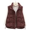 Fashion short down cotton vest women's autumn and winter new cotton vest cotton vest cotton vest outer wear cotton vest tide