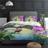 Plant Flower Hummingbirds Bedding Set 3Pcs Boys Girls Duvet Cover Pillowcase Kids Adult Quilt Cover Double Bed Set Home Textile