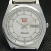 REFURBISHED VINTAGE SEIKO 5 AUTO 6309A JAPAN MENS SILVER WATCH 593a-a311249-2