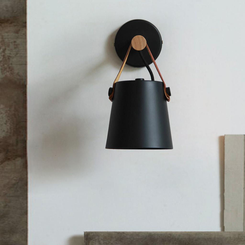 American Style Retro Rural  Minimalist Corridor Study Bedside Coffee Shop TV Wall Iron Belt Wall Lamp