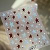 Five-Pointed Star Nail Stickers Foil Hollow Star Decals Flexible Hand-Painted Pentagram Self-Adhesive Nail Art Stickers