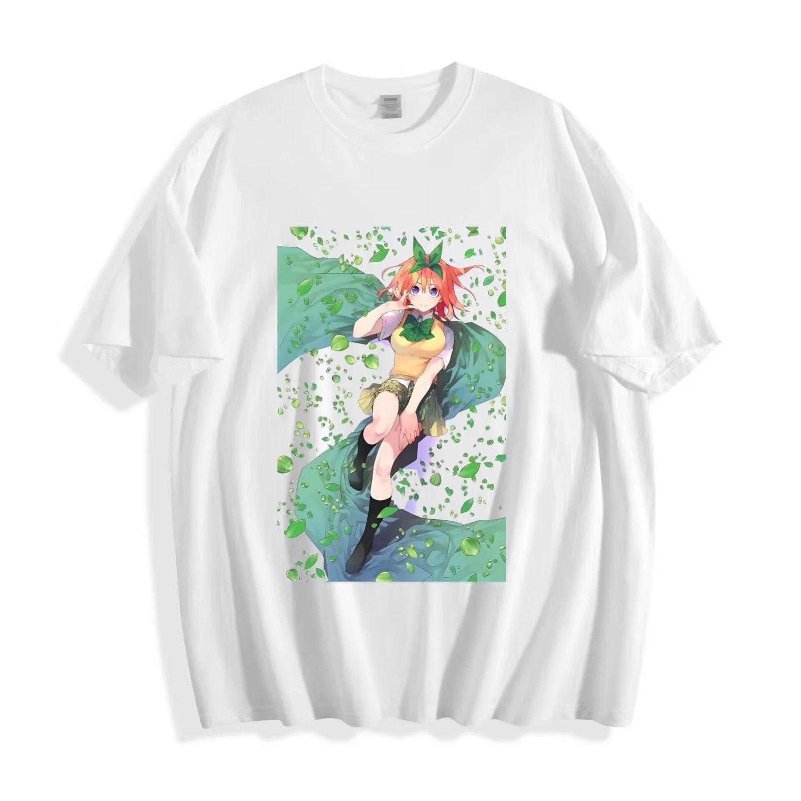Anime Quintessential Quintuplets Yotsuba T-Shirt - Whimsical Leaves Unisex Tee 3XL
