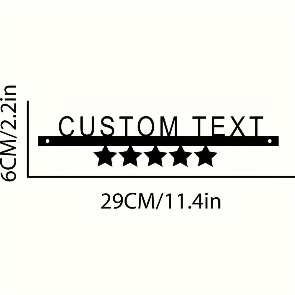 Custom Family Name Metal Sign Villa Entryway Wall Decor Durable