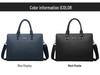 Men's PVC Horizontal Business Casual Briefcase - Large Capacity Laptop & Document Bag