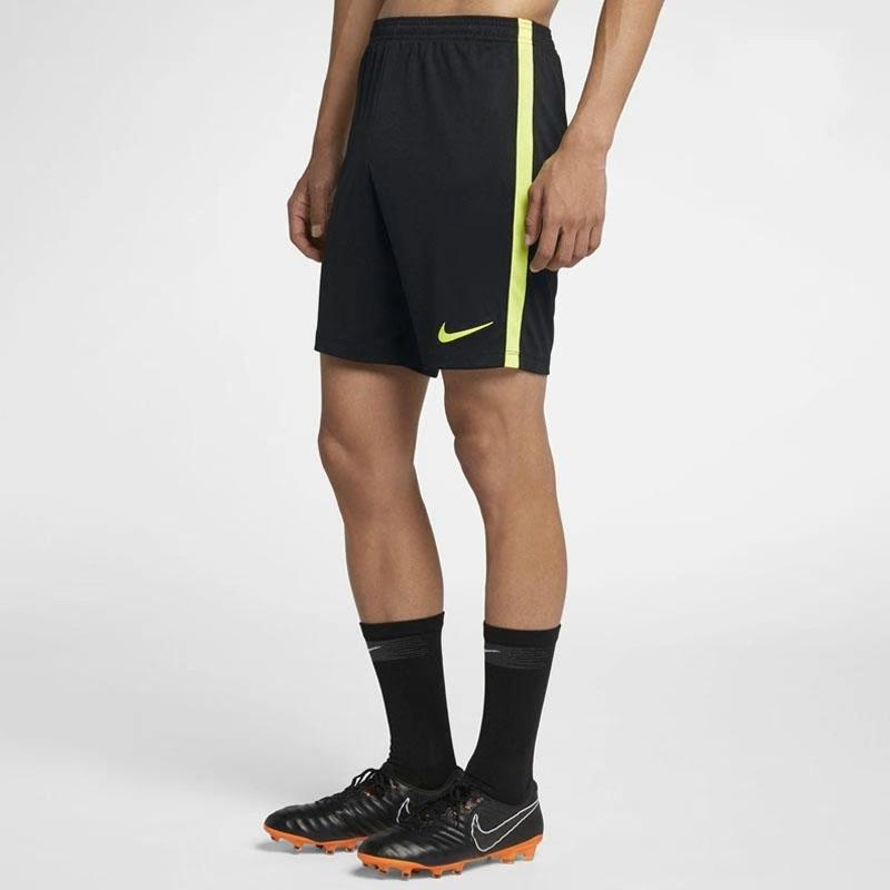 New Nike Sports Shorts Men's Black Neon Yellow 832900-018