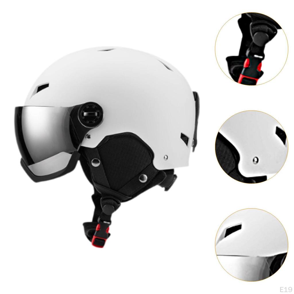 Ski Helmet with Goggles And Ear Protection for Snowboarding