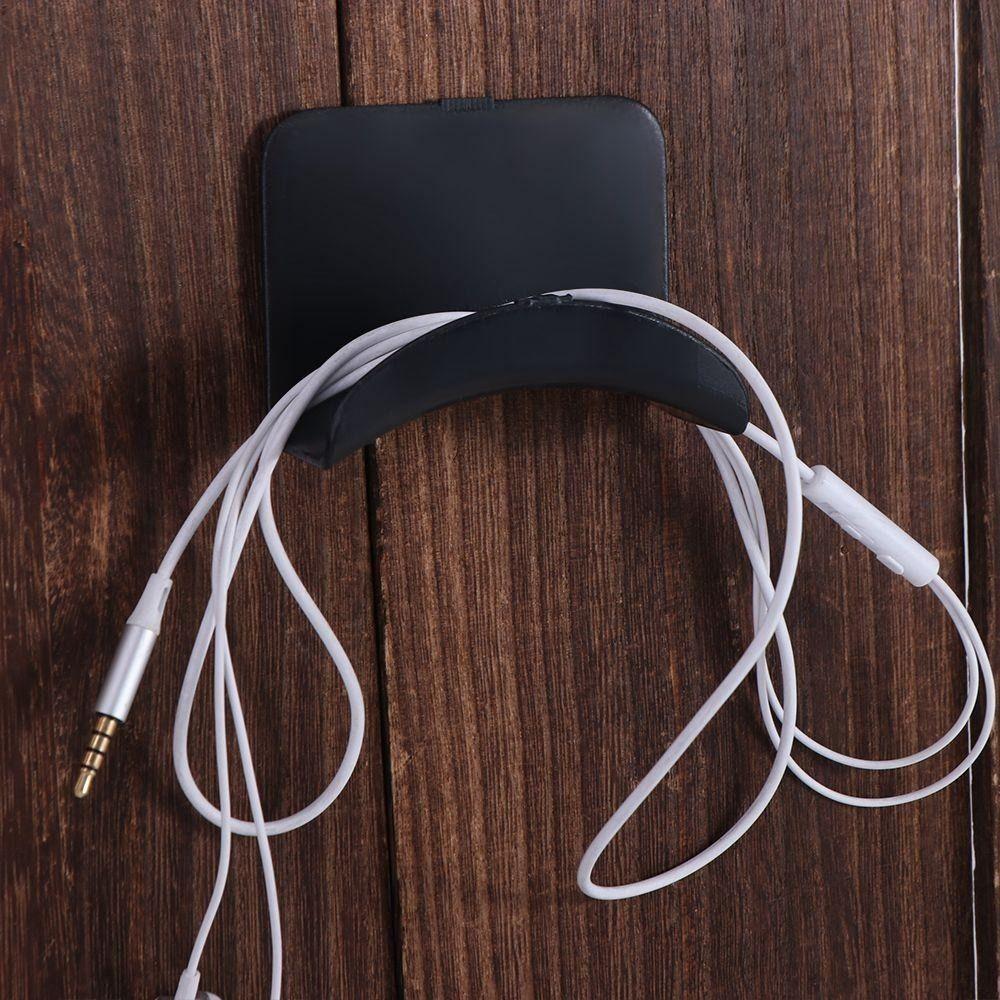 10pcs Punch-free Headphone Stand Adhesive Headset Holder Earphone Bracket Headphone Bracket  Home