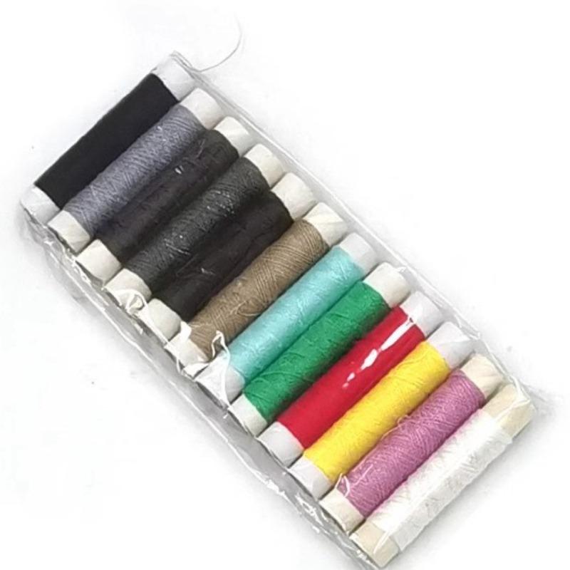 

Многоцветная маленькая катушка бытовая игла и нитки для швейной машины, набор ниток для ручного шитья, аксессуары 12 rolls per pack