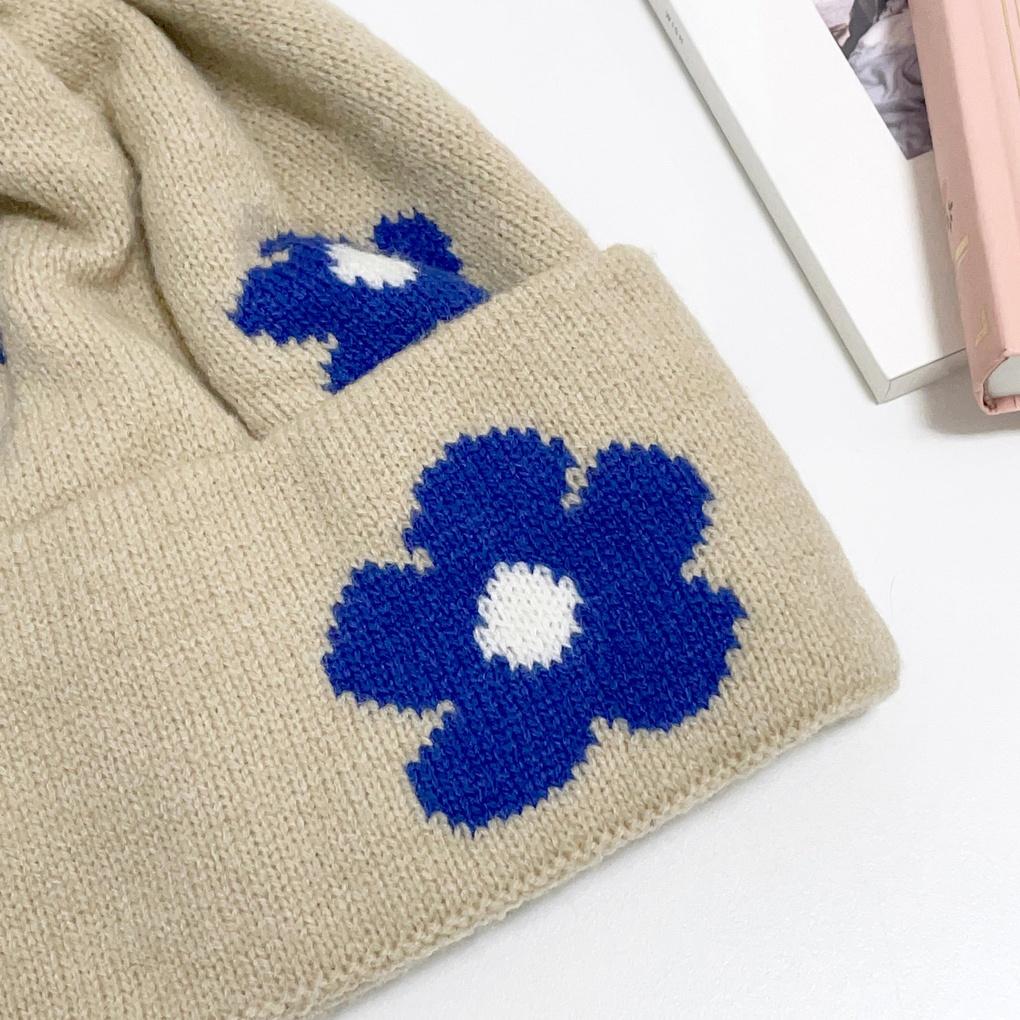 Dicke Alltags-Blumenmütze für Damen und Herren