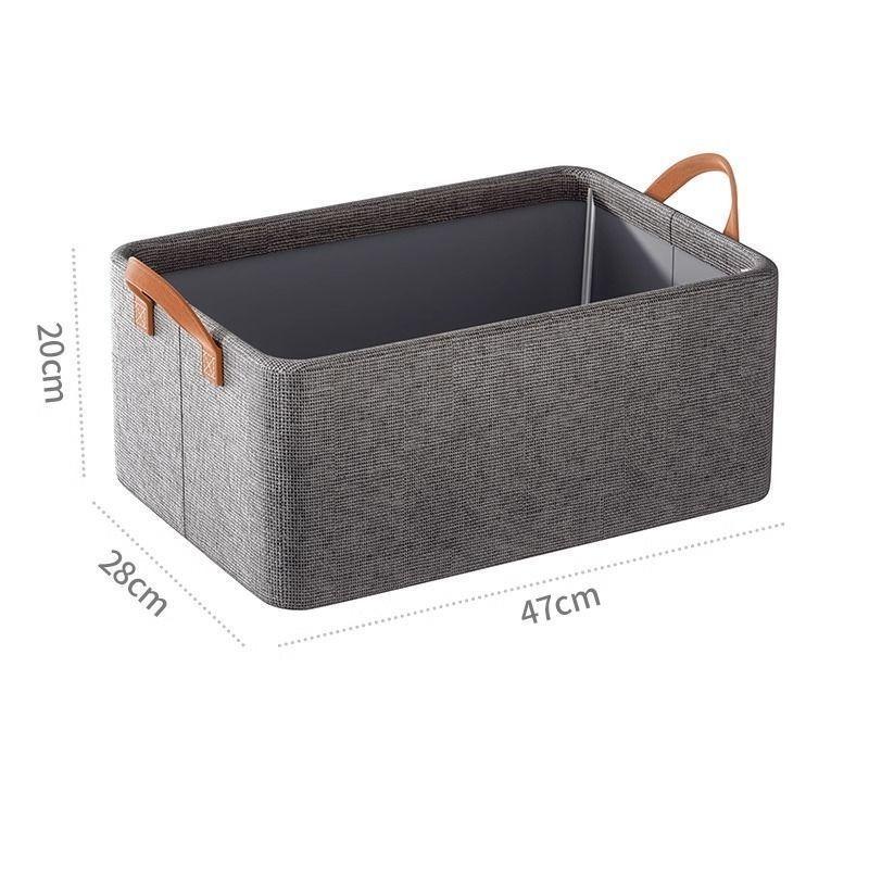 Steel Frame Garment Storage Box with Lid Foldable Clothing Organizer for Home Dustproof and Moistureproof Pants Storage Basket