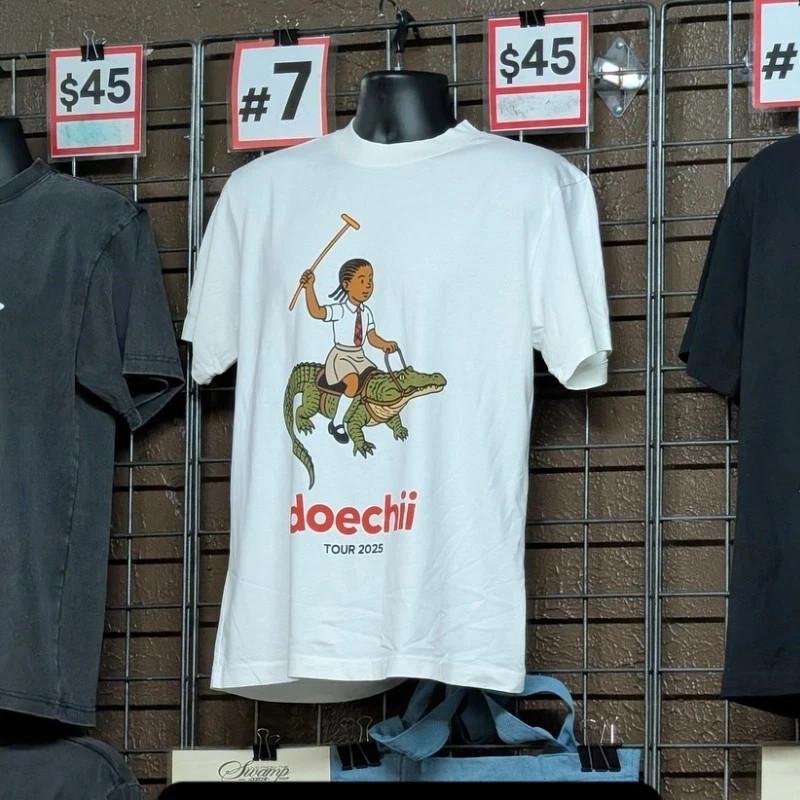 New Apparel Doechii Cartoon Live From Swamp Tour 2025 Tshirt cotton Unisex T-Shirt XXXL
