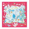 POBING Twill Silk Scarf Women Euro Horse Print Square Scarves Echarpes Foulards Femme Wraps Bandana Lxury Hijab