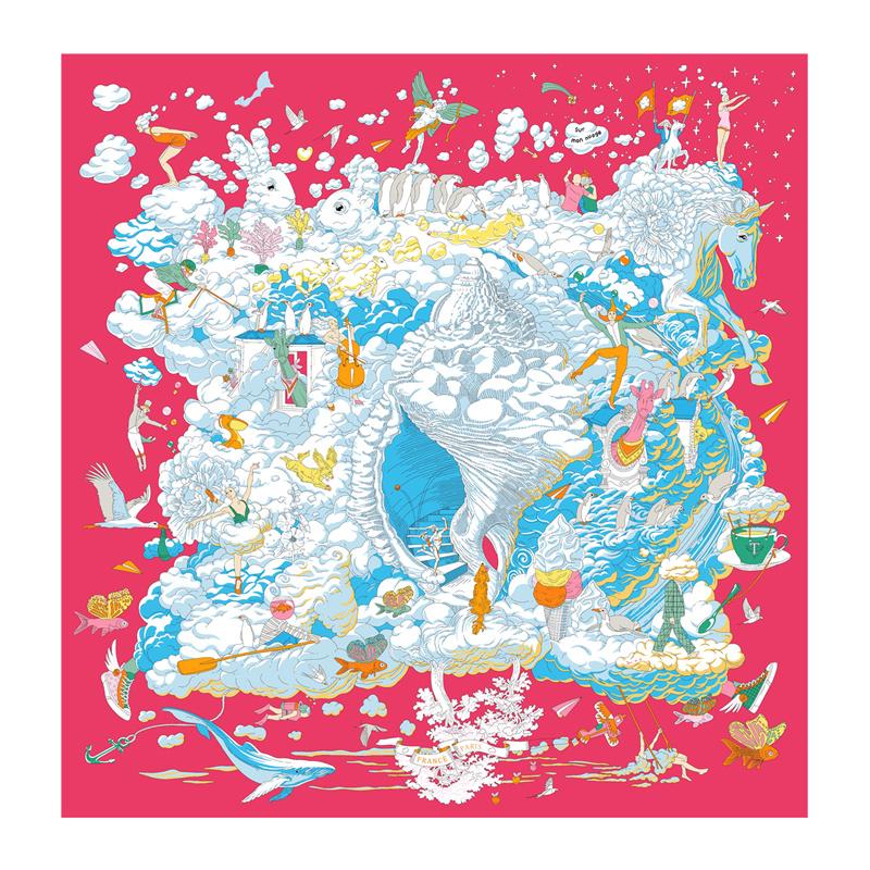 POBING Twill Silk Scarf Women Euro Horse Print Square Scarves Echarpes Foulards Femme Wraps Bandana Lxury Hijab